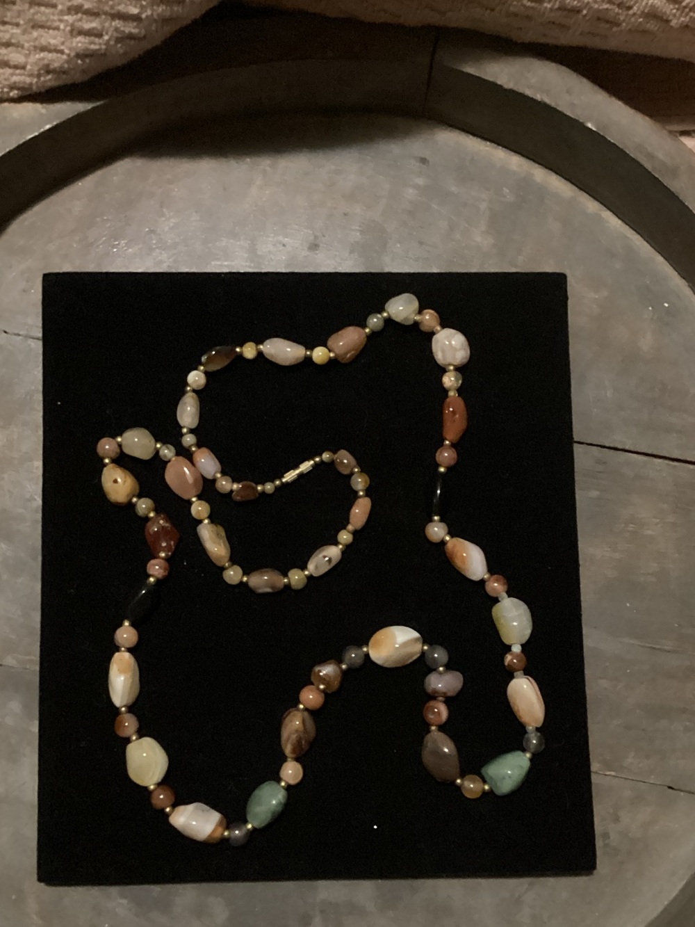 Beaded Multi-Color Stone Necklace - Women Jewelry